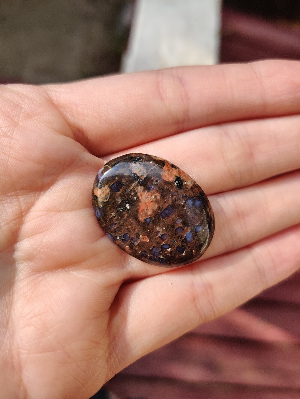 Que Sera stone -- llanite cabochon
